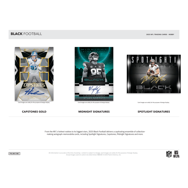 2025 Panini Black Football Hobby Box