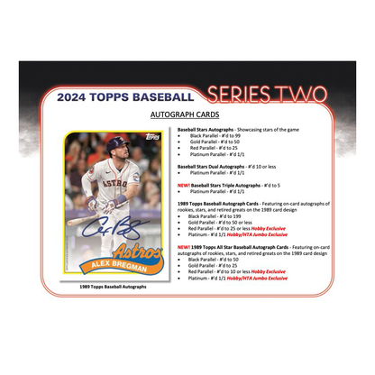 2024 Topps Series 2 Baseball Jumbo 6 Box Case