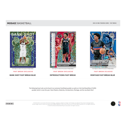 2023/24 Panini Mosaic Basketball Fast Break Box
