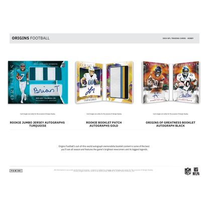 2024 Panini Origins Football Hobby 16 Box Case