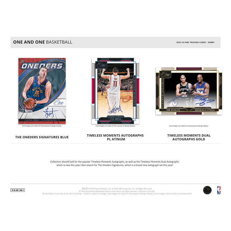 2023/24 Panini One &amp; One Basketball Hobby 10 Box Case