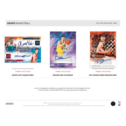 2024/25 Panini Hoops Basketball Hobby Box