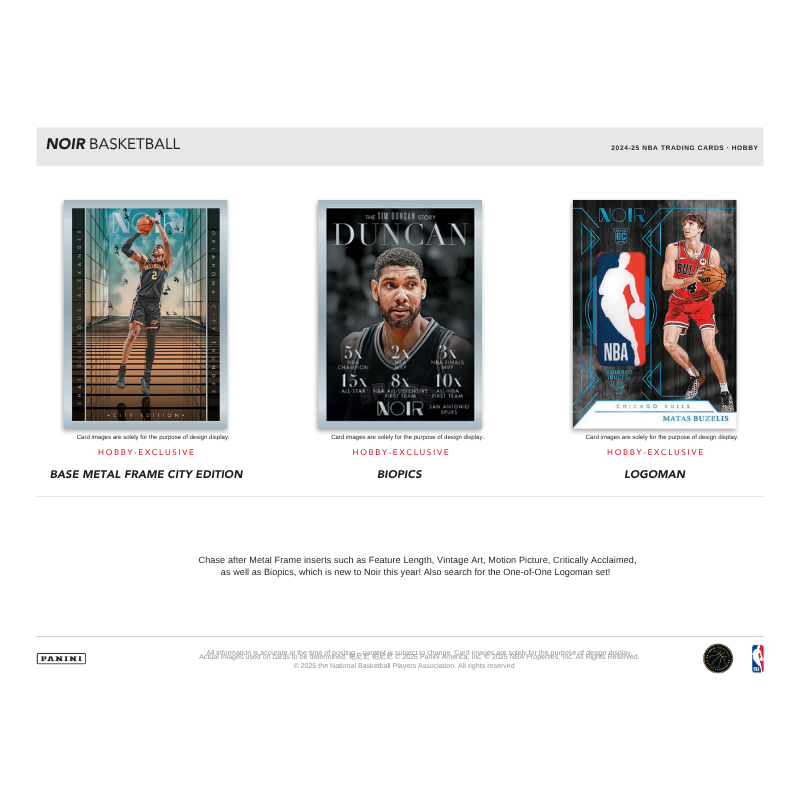 2024/25 Panini Noir Basketball Hobby 4 Box Case